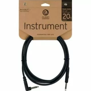 Planet Waves PW-CGTRA-20 Classic Series Cable, 20ft (Straight-Angled)