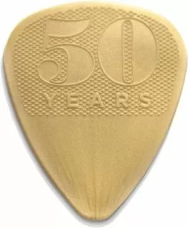 Dunlop 442R60 50th Anniversary Gold Nylon Pick 0.60