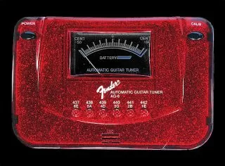 Fender AG6 Guitar and Bass Tuner Red Sparkle