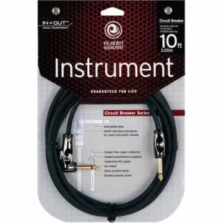 Planet Waves PW-AGRA-10 Circuit Breaker Cables (Angled-Straight)