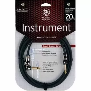 Planet Waves PW-AGRA-20 Circuit Breaker Cables (Angled-Straight)