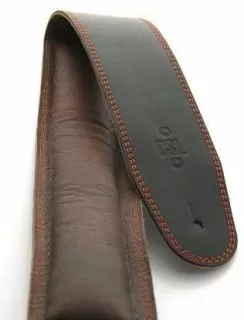 DSL Strap Leather with Leather Backing 2.5 inch -Black/Brown