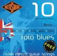 RH10 Blues Nickel Electric Strings, Light Top, Heavy Bottom 10-52