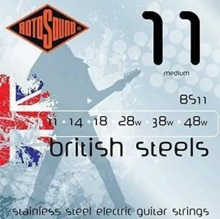 Rotosound BS11 British Steels 11-48 Gauge Electric Guitar Strings