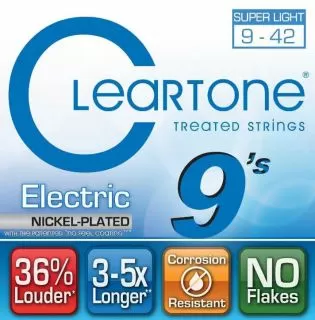 Coated Electric Strings 9-42
