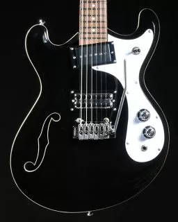 Danelectro 66 Guitar in Gloss Black