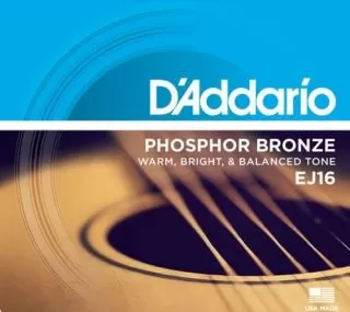 D'Addario EJ16-3D 3 Pack Phosphor Bronze Light 12-53