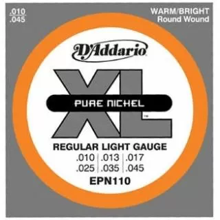 Daddario EPN110 XL Pure Nickel (Regular Light 10-45)