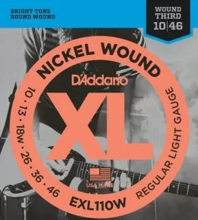 D'addario EXL110W Regular/Wound Third (10-46)