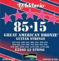Daddario Great American Bronze 12 String EZ940