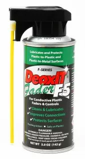 CAIG DeoxIT F5 Fader Spray, Perfect-Straw™ System