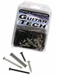 Guitar Tech Pickup Screws and Springs Chrome & Black GT852