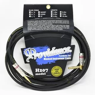Providence H207 Platinum Link Guitar Cable 5M, Angled / Straight
