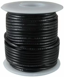 Wire - Hook-Up, 22 AWG Black 
