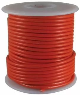 22 AWG Solid Core, Red PVC, 600V, (from £4.00 per 10ft)