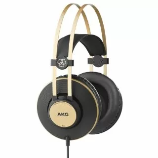 AKG K92 Closed Back Studio Headphones, Black/Gold 