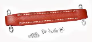 Leatherette handle incl. T-nuts and screws (Burgundy)