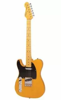 Vintage LV52BS V52 Left Handed Electric Guitar ( Butterscotch)