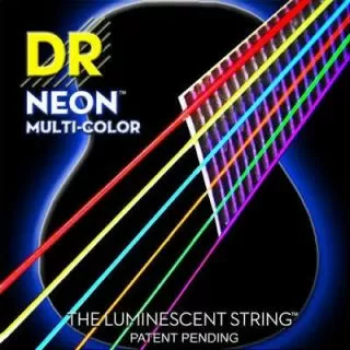 DR  Neon HiDef Multi-Colour 11-50 Acoustic Strings