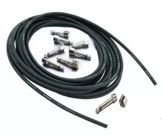 Evidence Monorail SIS Patch Cable and Solderless Plugs (Black)
