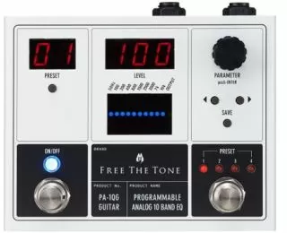 Free The Tone PA-1QB Programmable 10 Band EQ for Bass 