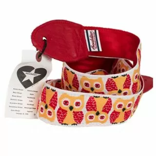 Souldier Guitar Strap Owls Red and Yellow
