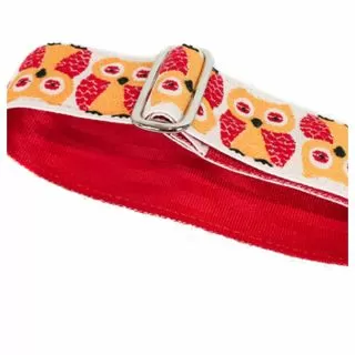 Souldier Guitar Strap Owls Red and Yellow
