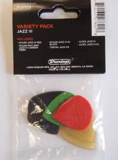 Dunlop PVP103 Jazz 3 Variety Pack (Pack of 6)