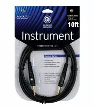 Planet Waves PW-G-10 Custom Series Instrument Cable, 10 feet