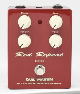 Red Repeat Delay Pedal