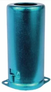 Tube shield - for 9-pin miniature, aluminum (Blue)
