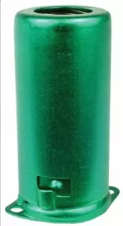 Tube shield - for 9-pin miniature, aluminum (Green)