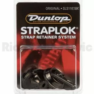 Jim Dunlop SLS1103BK Strap Lock original- (Black Set)