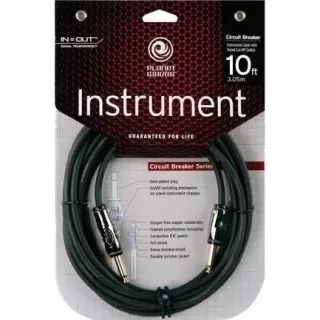 Planet Waves PW-AG-10 Circuit Breaker Cables (Straight-Straight)