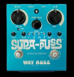 Way Huge Supa Puss Analogue Delay Pedal with Tap Tempo WHE707