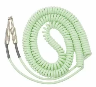 Retro Coil Cable 20ft Straight Plugs (Surf Green) LCRCSG