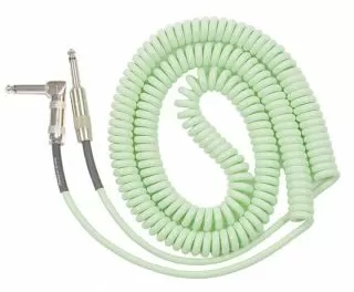 Lava Retro Coil Cable 20ft Straight Plugs (Surf Green) LCRCSG