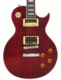 V100T ReIssued Electric Guitar - Flamed Trans Wine Red